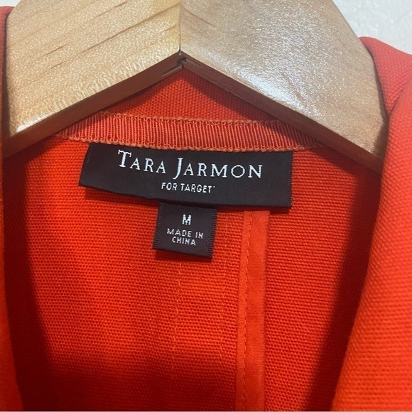 Tara Jarmon for Target red orange mod trench coat Size M - Picture 9 of 10